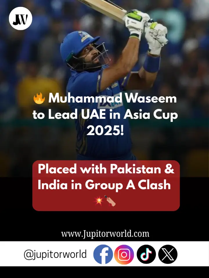 UAE Confirm Asia Cup 2025 Squad Led by Muhammad Waseem UAE Confirm Asia Cup 2025 Squad Led by Muhammad Waseem